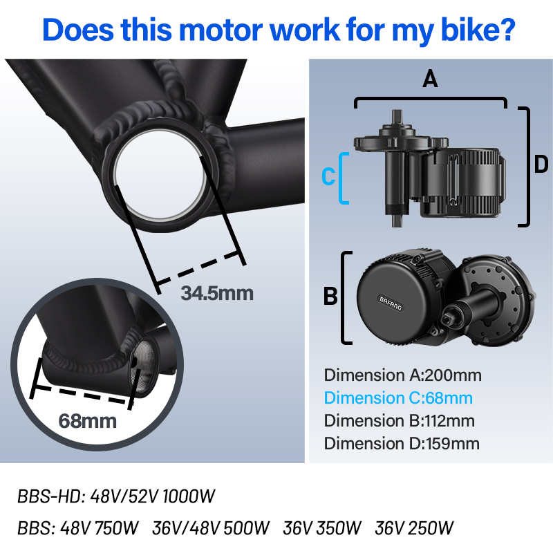 BAFANG BBSHD BBS01 BBS02B BBS0 - Bafang Bbs02B 48V 750W Mid Drive Kit avaliação e preço