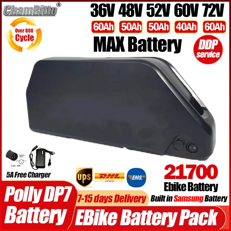 Bateria Hailong Polly DP7 para - Ebike Battery 48V 20Ah Hailong avaliação e preço