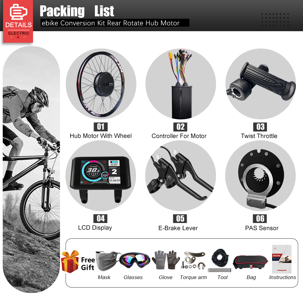 Kit de conversão de bicicleta  - 72V 5000W Hub Motor Kit avaliação e preço